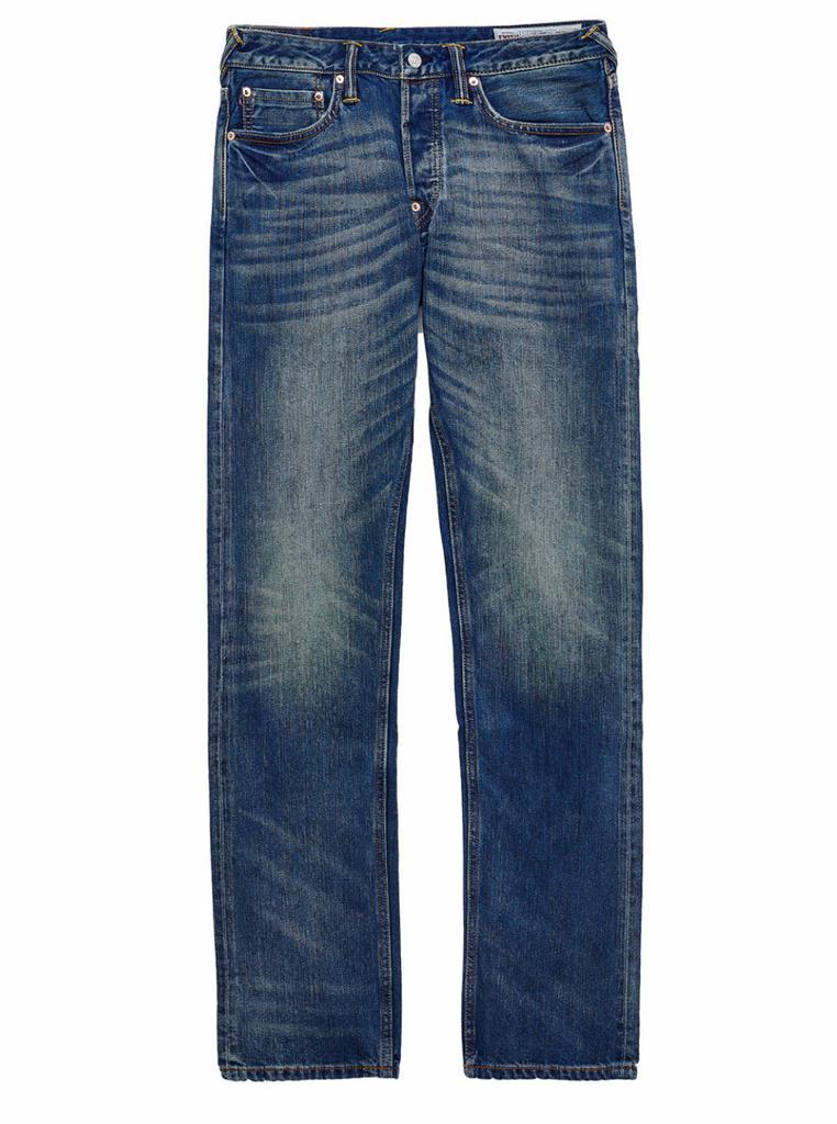 商品Evisu|Evisu Man's Kamon and Seagull Blue Denim  Jeans,价格¥1483,第1张图片