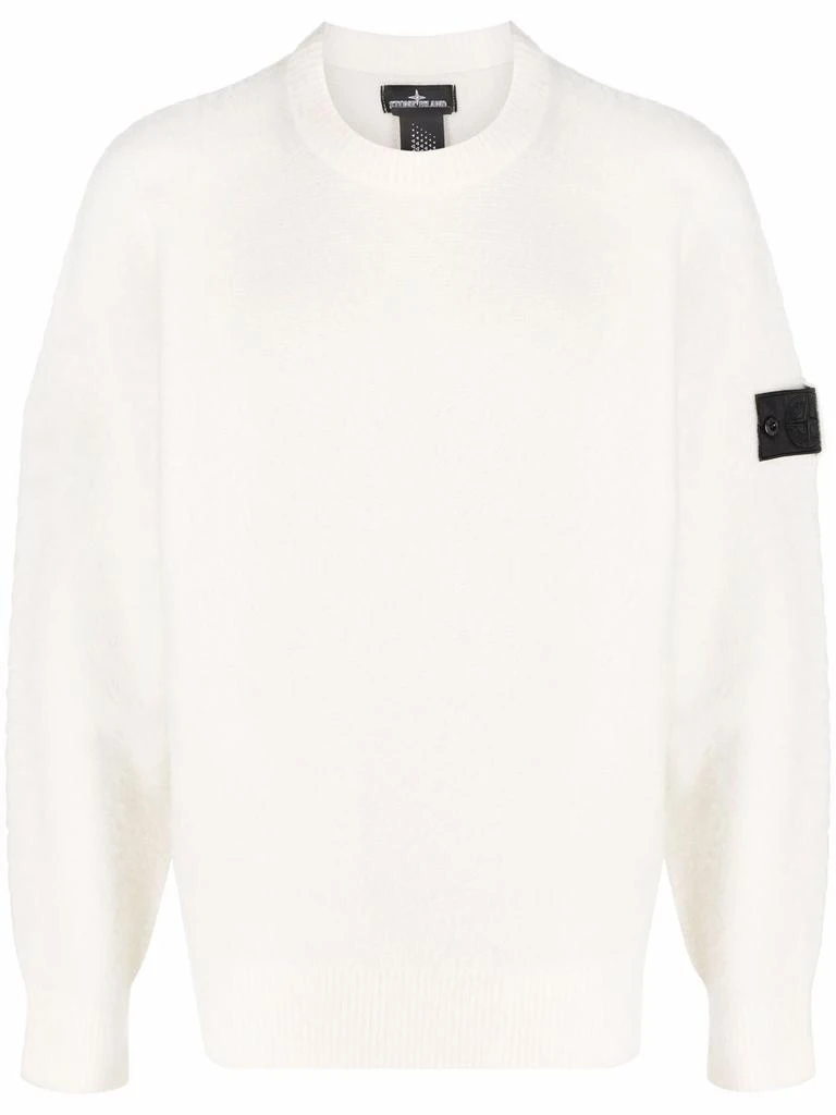 商品Stone Island|Stone island men's beige wool sweater,价格¥4194,第1张图片
