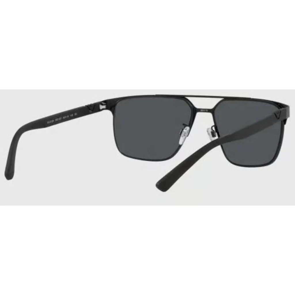 商品Emporio Armani|Emporio Armani Men's Sunglasses - Matte Black Metal Full Rim Pilot Frame | 2134 300187,价格¥811,第4张图片详细描述
