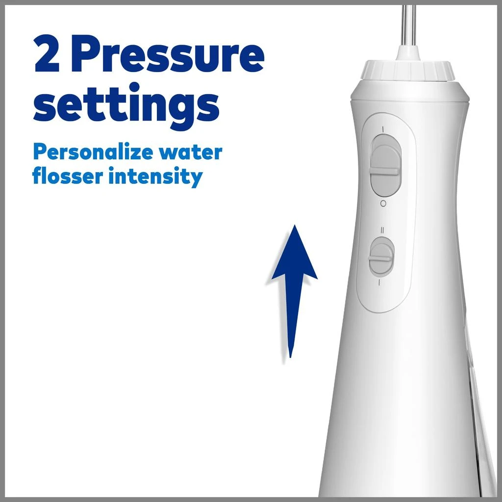 Waterpik Cordless Plus Water Flosser with 4 Flossing Tips, Rechargeable and Portable for Travel and Home, ADA Accepted, Black WP-462 商品