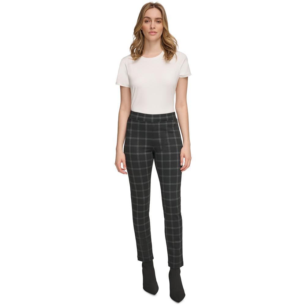 商品Calvin Klein|Women's Plaid Pull-On Leggings,价格¥596,第4张图片详细描述