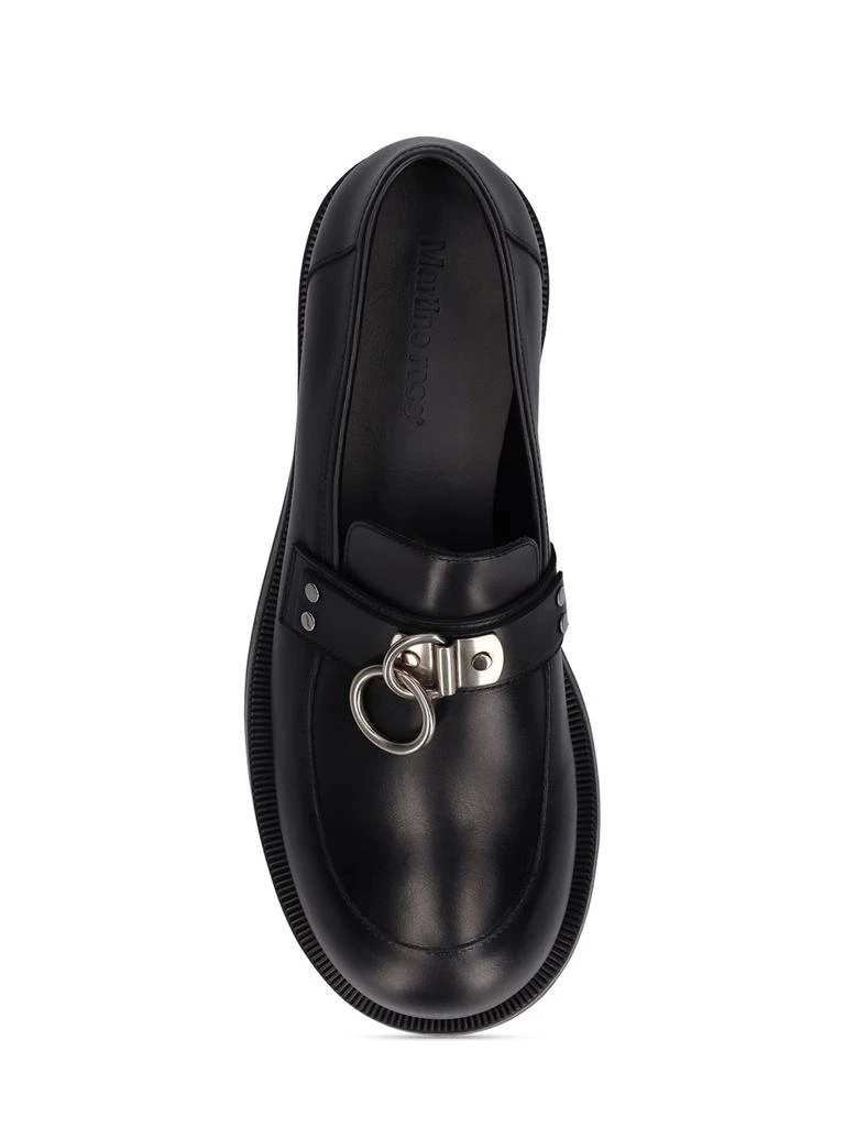 商品Martine Rose|Bulb-toe Ring Leather Loafers,价格¥3982,第3张图片详细描述
