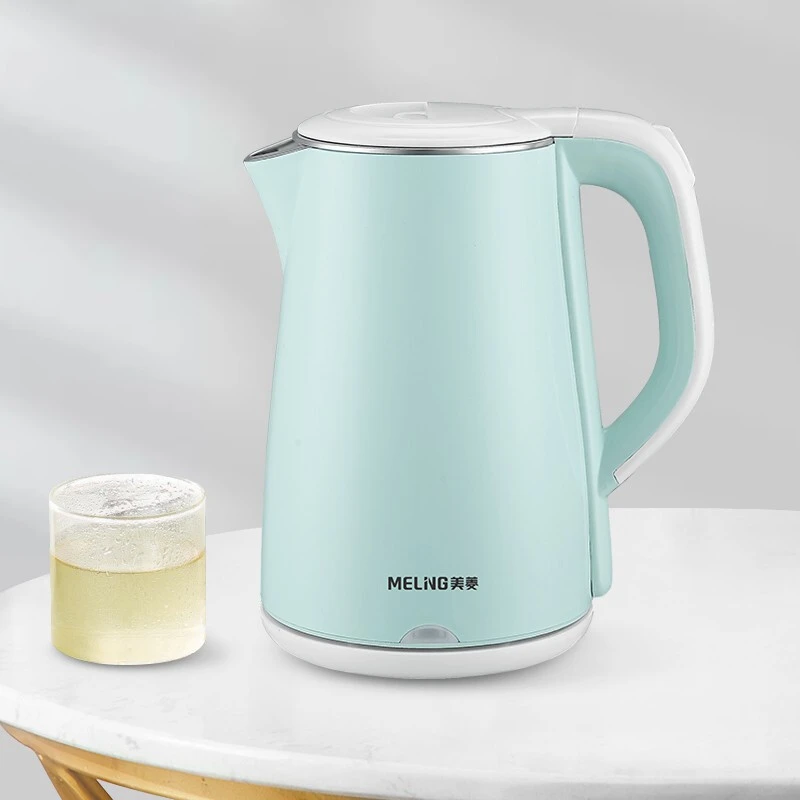 商品[国内直发] MELING|美菱(MEILING) 电热烧水壶家用水壶泡茶一体开水壶MH-LC1820 蓝色,价格¥181,第1张图片