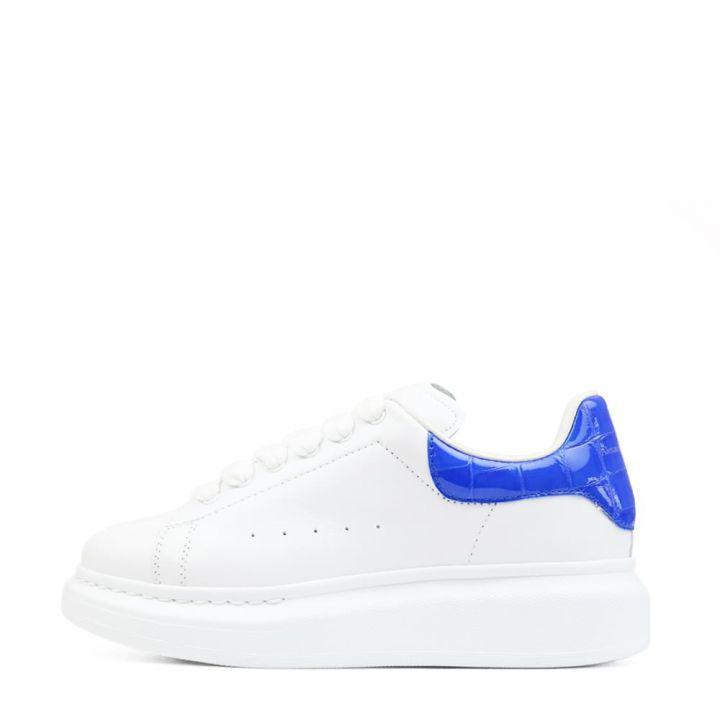 商品Alexander McQueen|大童 麦昆 Chunky 运动鞋 白蓝色 ,价格¥1063,第1张图片