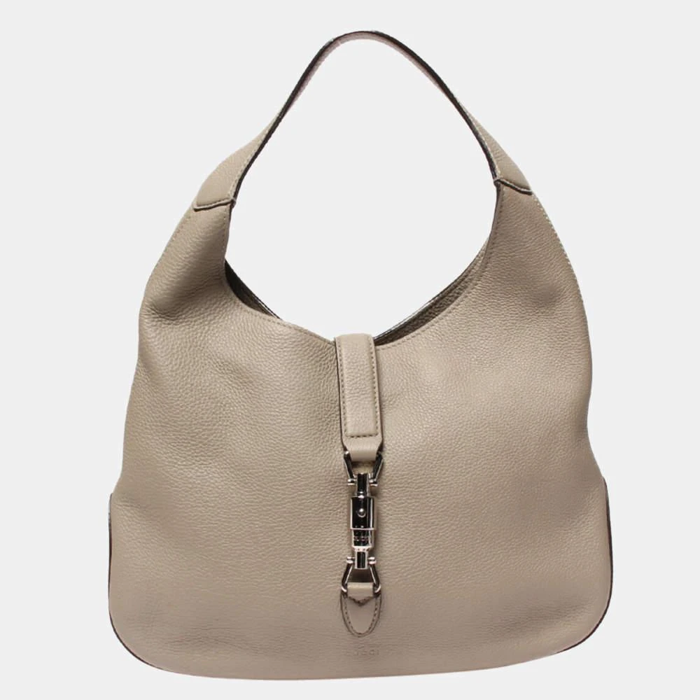 商品[二手商品] Gucci|Gucci Grey Calf Leather Jackie Hobo Bag ,价格¥6558,第1张图片