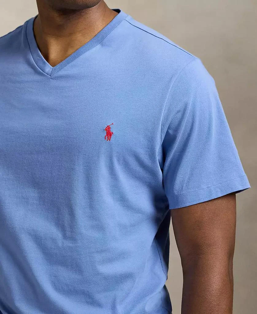 商品Ralph Lauren|Men's Big & Tall Jersey V-Neck T-Shirt,价格¥266,第3张图片详细描述