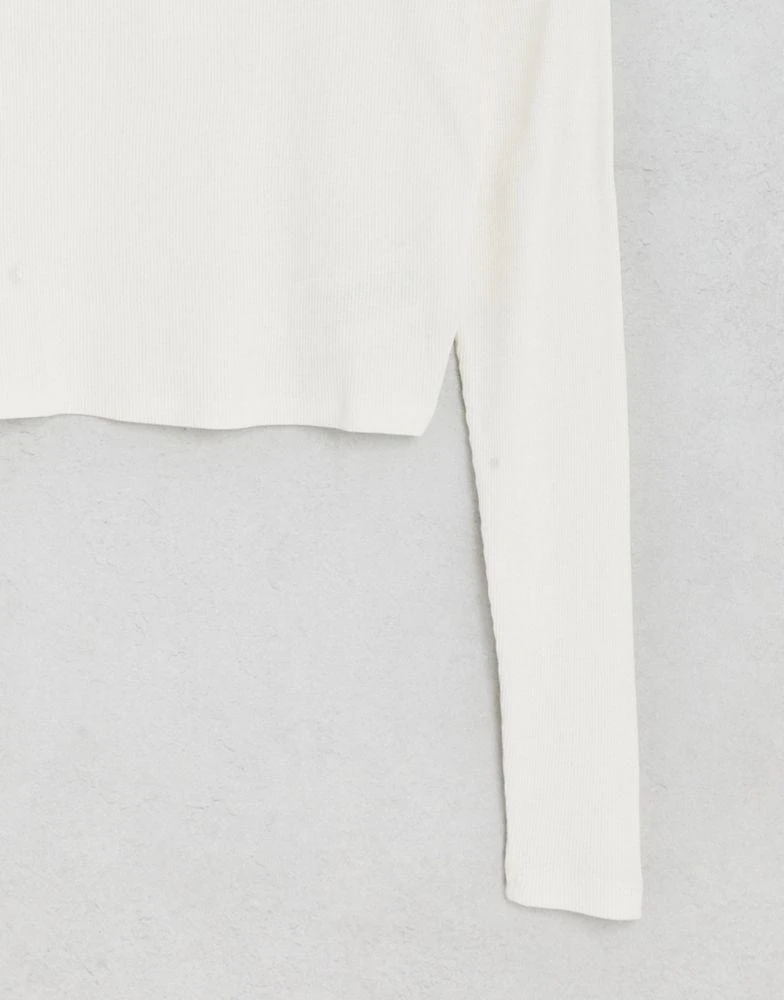 商品DICKIES|Dickies Tallase long sleeve polo shirt in white,价格¥292,第4张图片详细描述