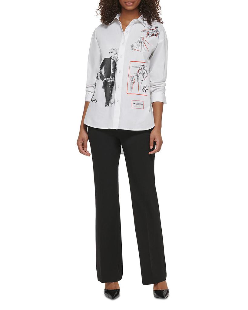 Poplin Button Up Shirt商品第9张图片规格展示