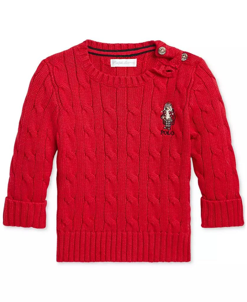 商品Ralph Lauren|Baby Cotton Cable-Knit Sweater,价格¥329,第1张图片