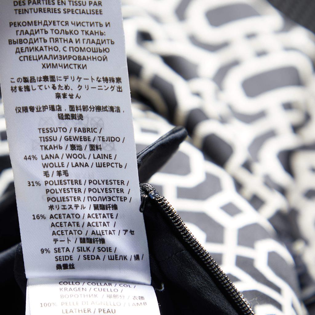 Gucci Black Octagonal Jacquard Wool Blend Sheath Dress S商品第6张图片规格展示