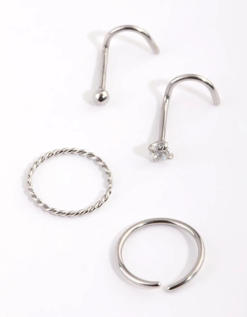 商品Lovisa|Surgical Steel Diamante Nose Ring Pack,价格¥151,第1张图片