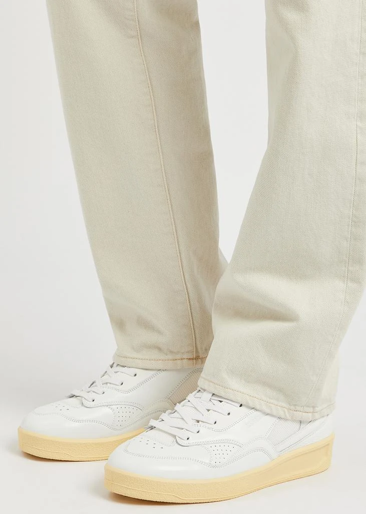 商品Jil Sander|White panelled leather high-top sneakers,价格¥1954,第5张图片详细描述