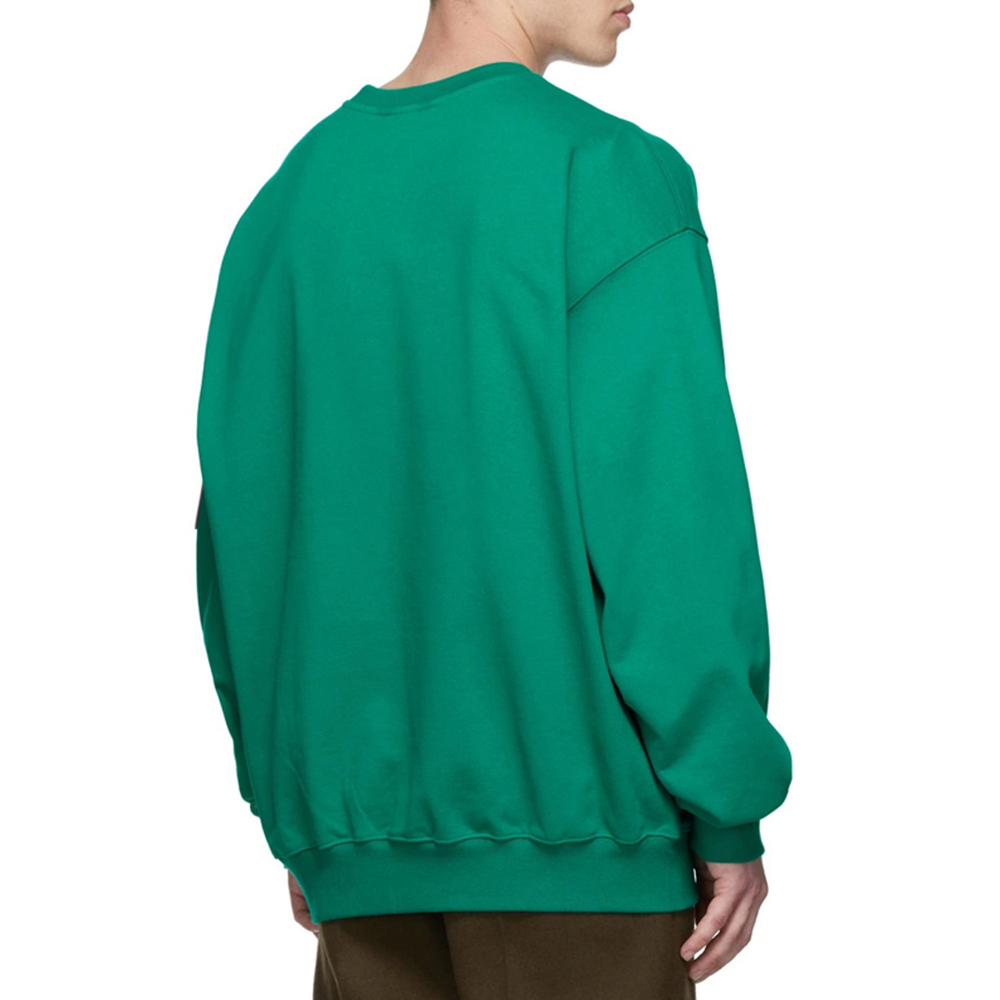 WE11DONE 男女同款绿色圆领卫衣 WD-TS3-21-526-U-GR商品第3张图片规格展示