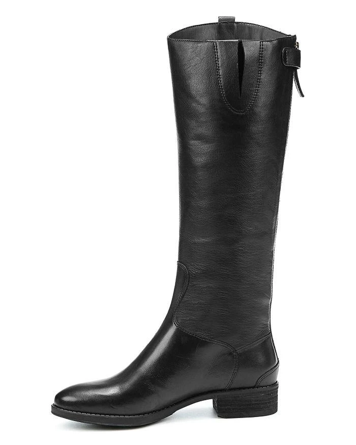 商品Sam Edelman|Women's Wide Calf Penny Round Toe Leather Low-Heel Riding Boots,价格¥1499,第4张图片详细描述
