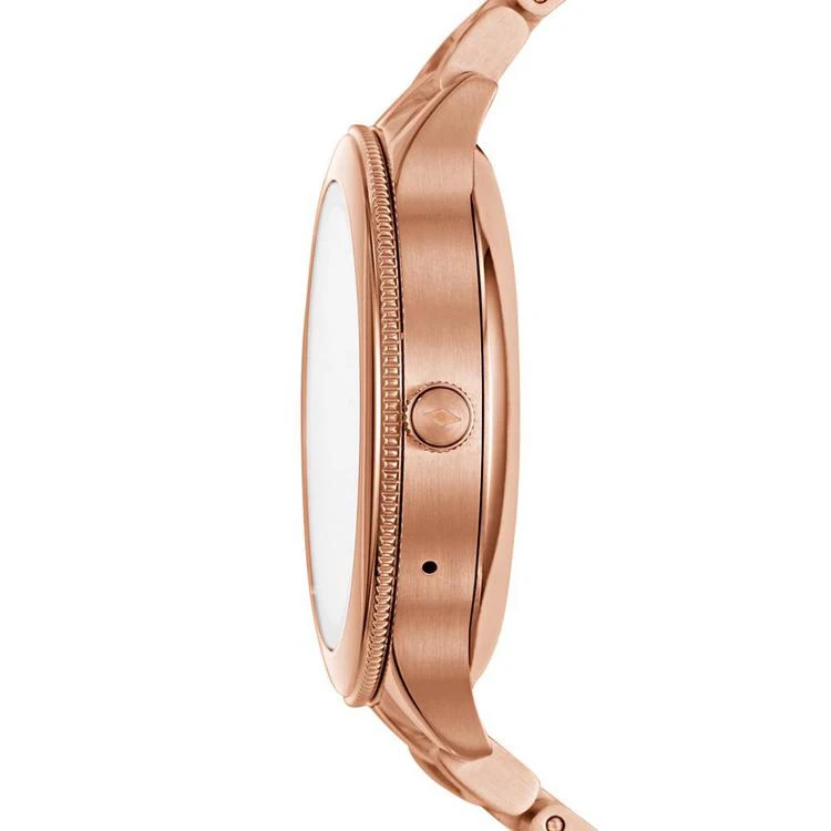 商品Fossil|Q Women's Venture Gen 3 Rose Gold-Tone Stainless Steel Bracelet Touchscreen Smart Watch 42mm,价格¥1488,第2张图片详细描述