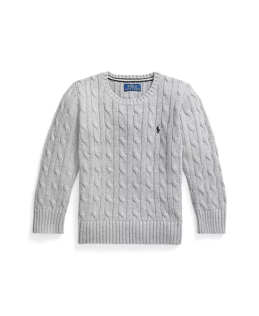 商品Ralph Lauren|Toddler and Little Boys Cable-Knit Cotton Sweater,价格¥487,第4张图片详细描述