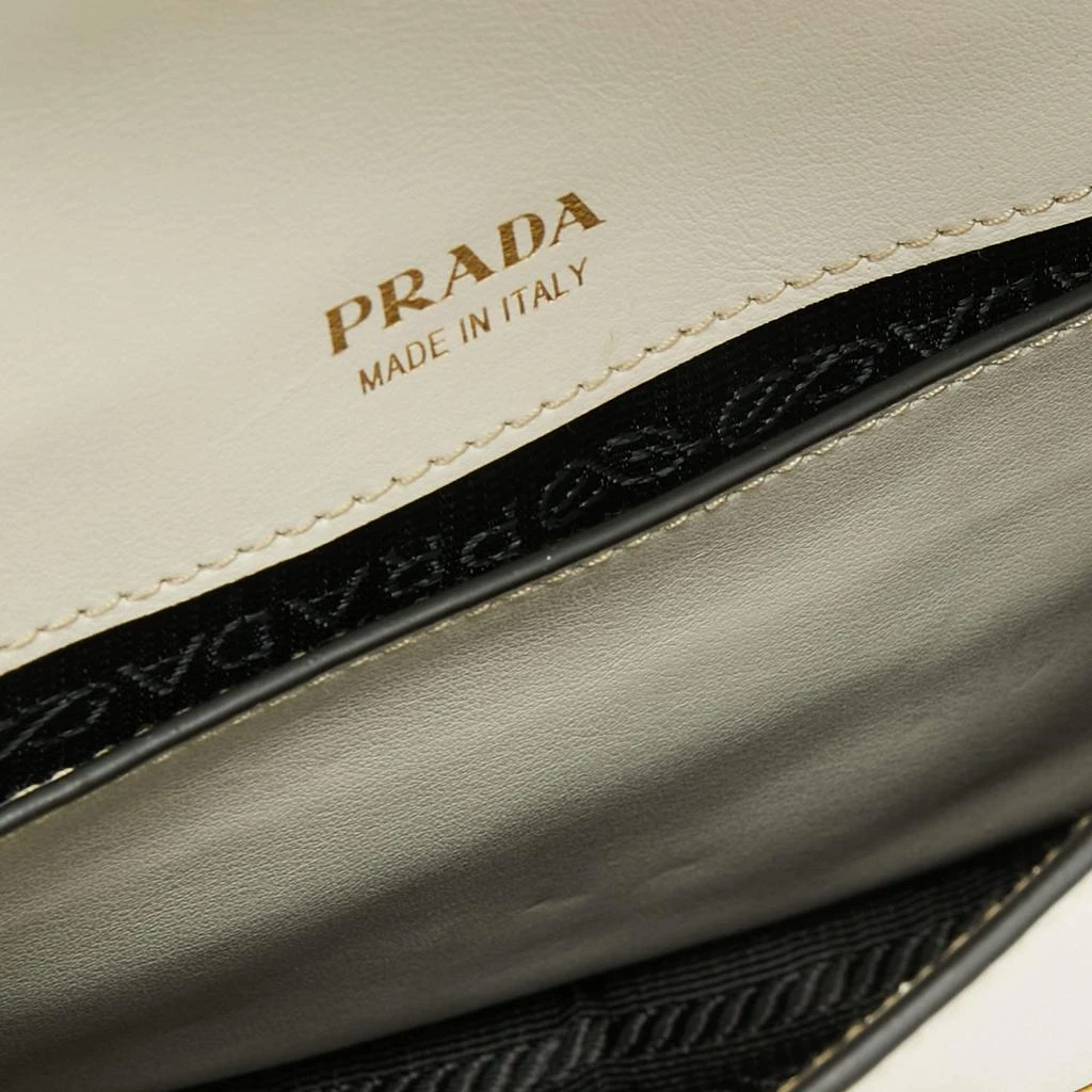 Prada White/Black Leather Cahier Belt Bag 商品