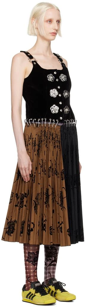 商品CHOPOVA LOWENA|Black & Brown Margaret Carabiner Midi Dress,价格¥7681,第2张图片详细描述