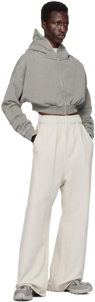 Gray Cropped Full Zip Hoodie – On Sale Now with Up to 71% Off