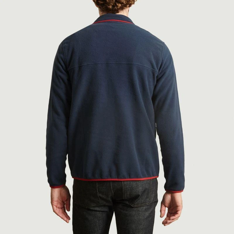 商品Patagonia|Micro D Snap-T fleece sweatshirt New navy with classic red PATAGONIA,价格¥729,第3张图片详细描述