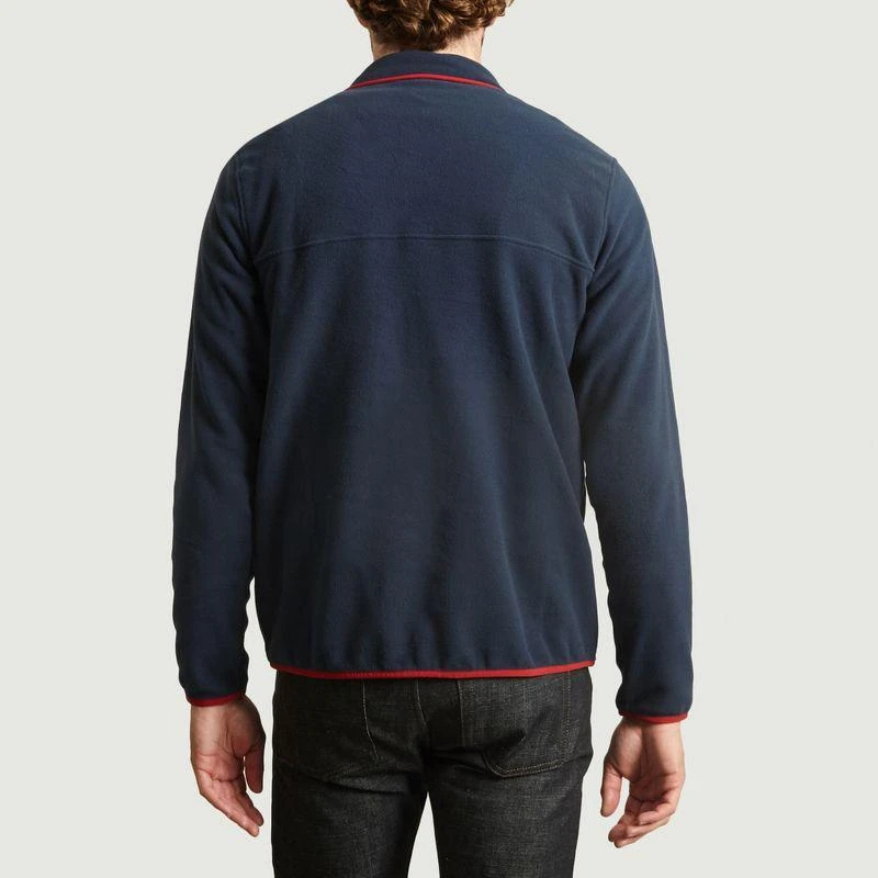 商品Patagonia|Micro D Snap-T fleece sweatshirt New navy with classic red PATAGONIA,价格¥375,第3张图片详细描述