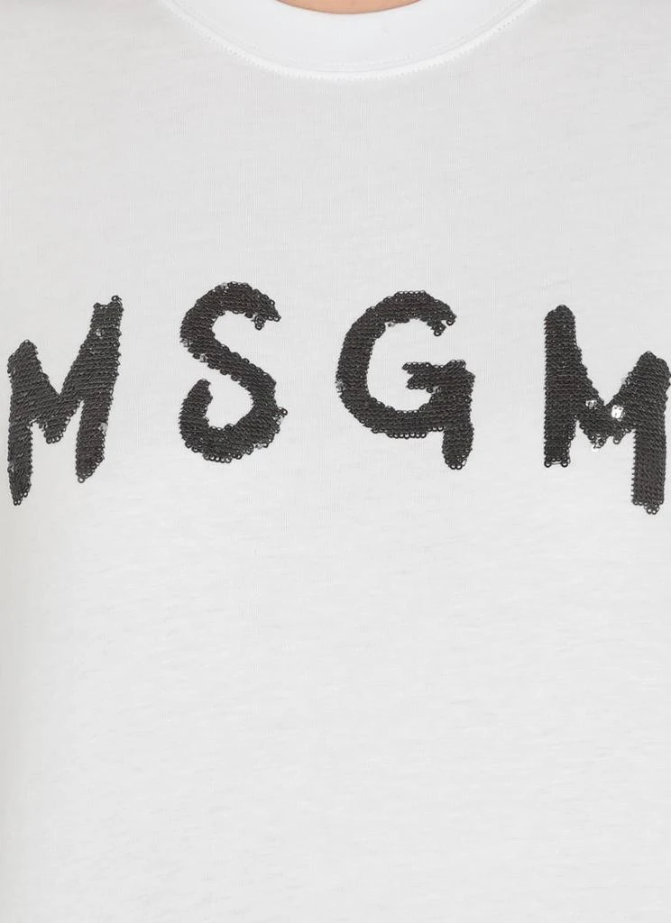 商品MSGM|MSGM T-shirts and Polos White,价格¥1261,第4张图片详细描述