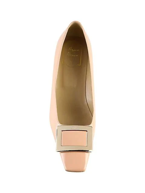 商品Roger Vivier|Decollette Belle Vivier 方扣低跟鞋,价格¥5444,第5张图片详细描述