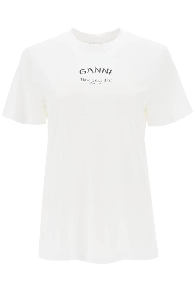 商品Ganni|Lettering Print T Shirt,价格¥605,第1张图片