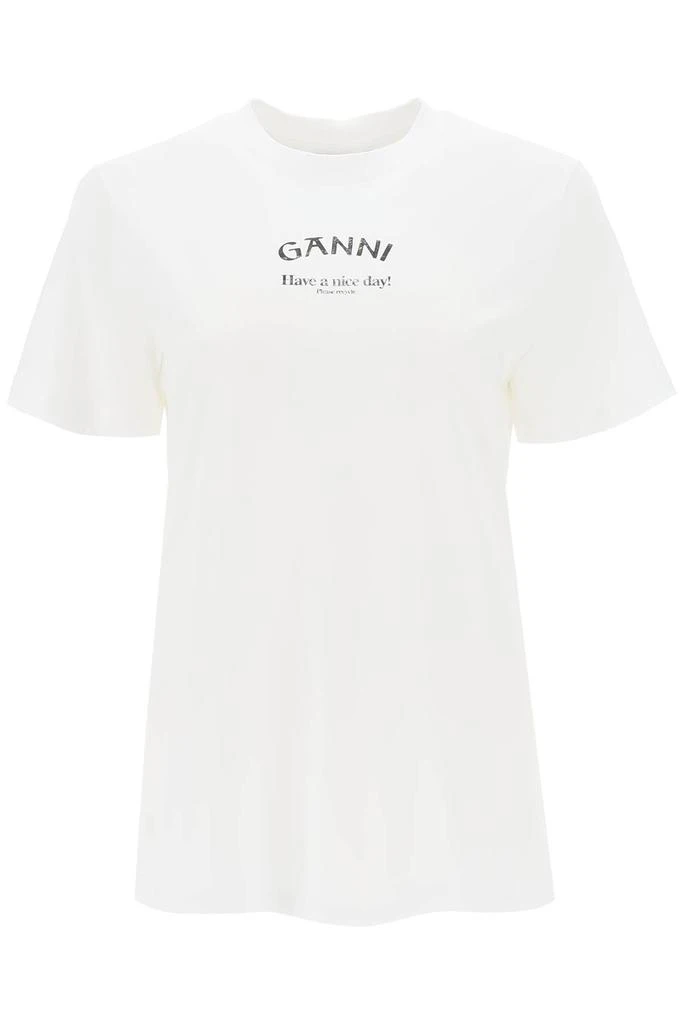 商品Ganni|Lettering Print T Shirt,价格¥600,第1张图片