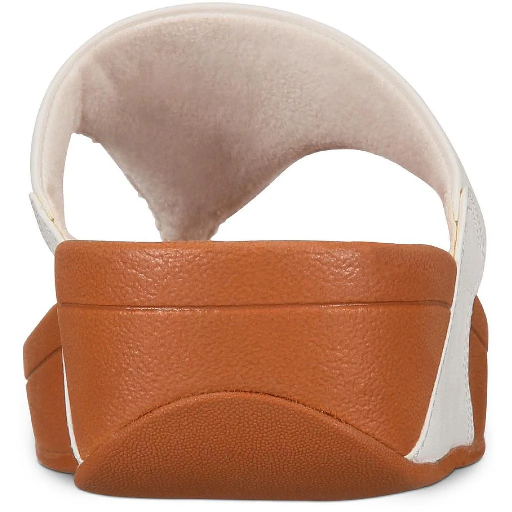 商品FitFlop|Fitflop Womens Lulu Leather Toe-Post Wedge Sandals,价格¥484,第3张图片详细描述
