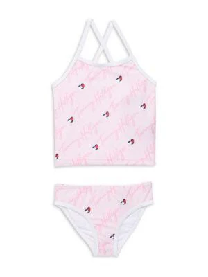 商品Tommy Hilfiger|Girl’s 2-Piece Tankini Set,价格¥118,第1张图片