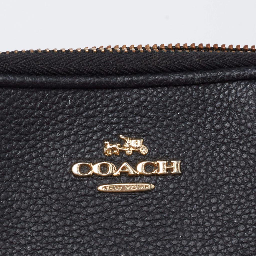 商品[二手商品] Coach|Coach Black Leather Double Zip Camera Crossbody Bag,价格¥1043,第7张图片详细描述