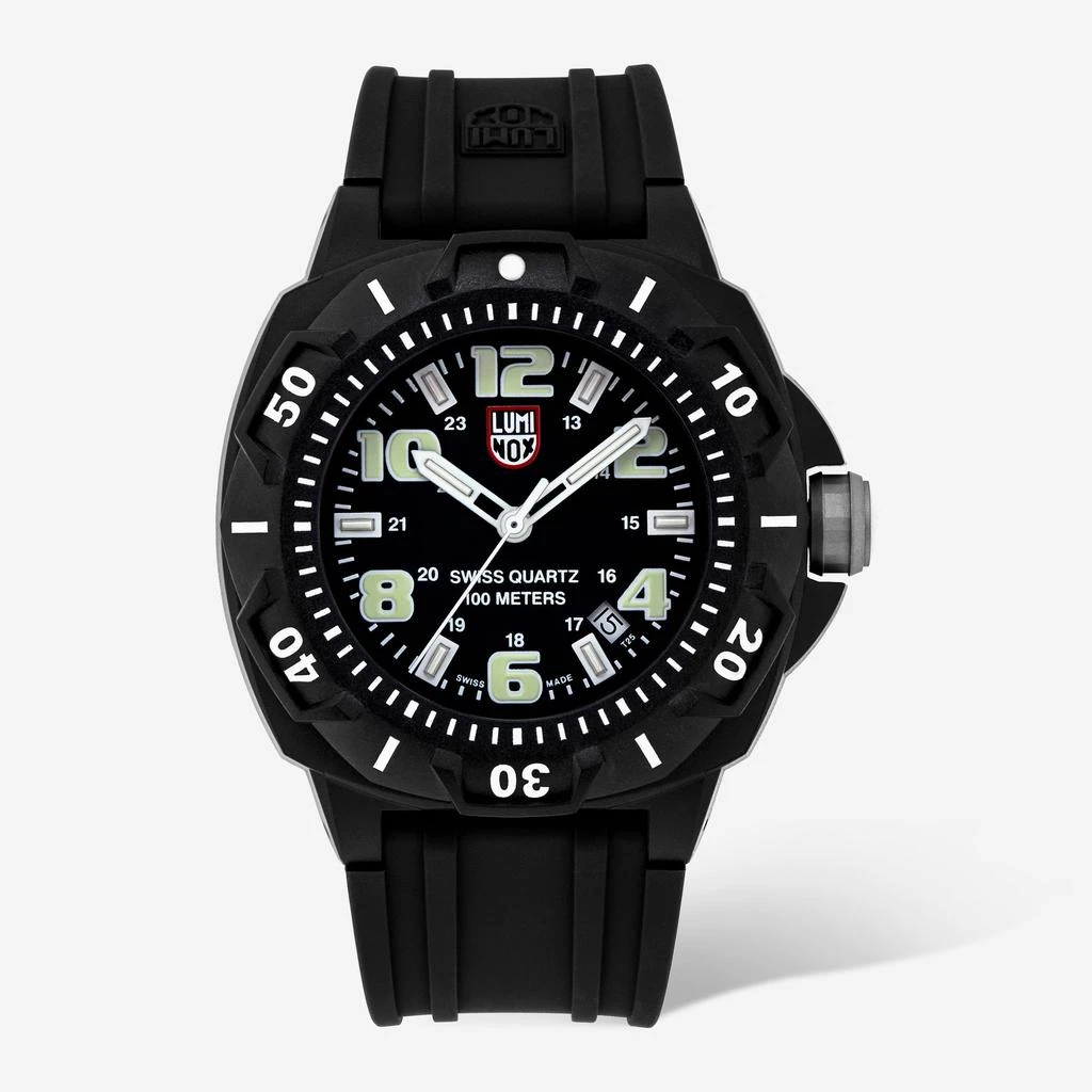 商品Luminox|Luminox Sentry Series 0200 Black Dial Date 43mm Quartz Men's Watch XL.0201.SL,价格¥967,第1张图片