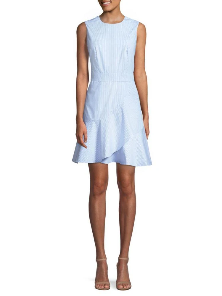 商品Draper James|Striped Ruffle Cotton Dress,价格¥588,第1张图片