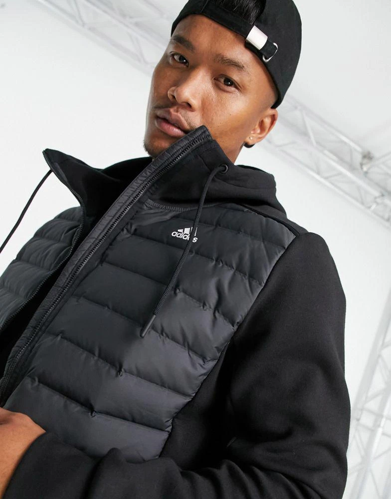 商品Adidas|adidas Outdoor Varilite Hybrid jacket in black,价格¥909,第2张图片详细描述