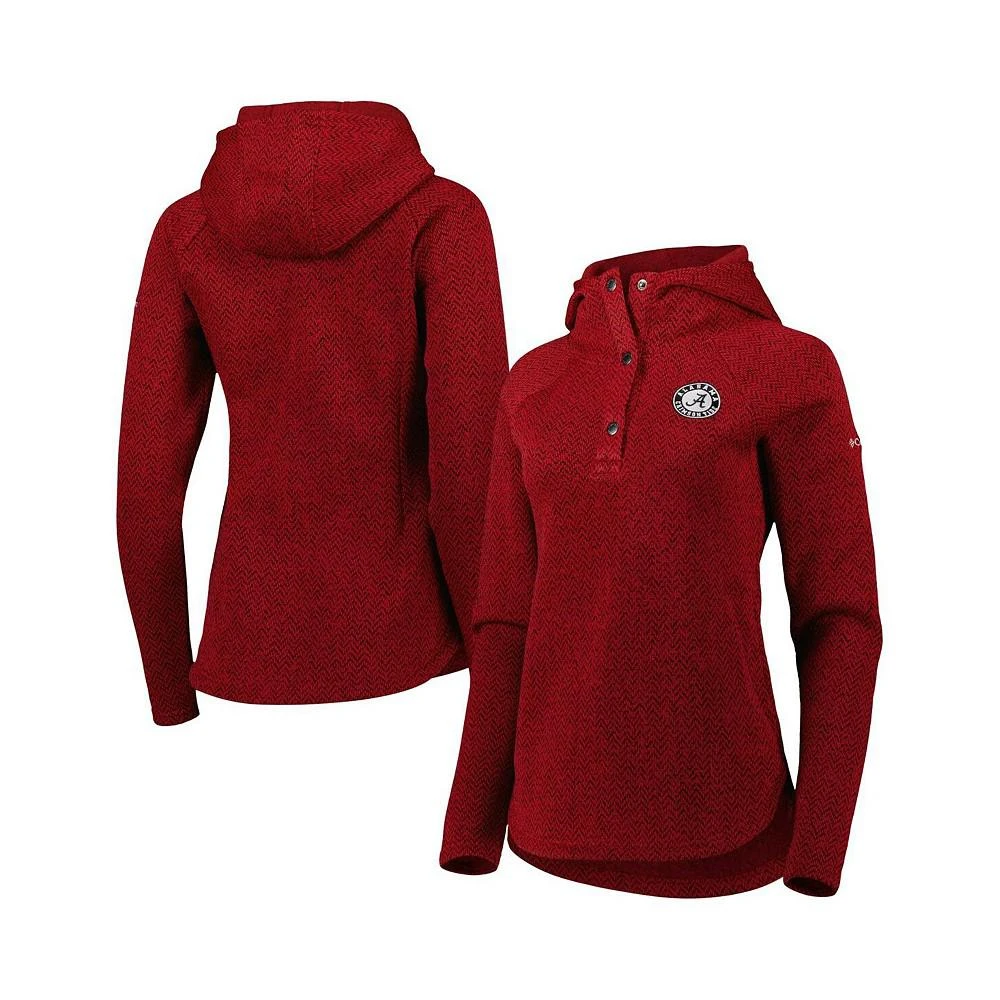 商品Columbia|Women's Crimson Alabama Crimson Tide Darling Days Raglan Fleece Pullover Hoodie,价格¥640,第1张图片