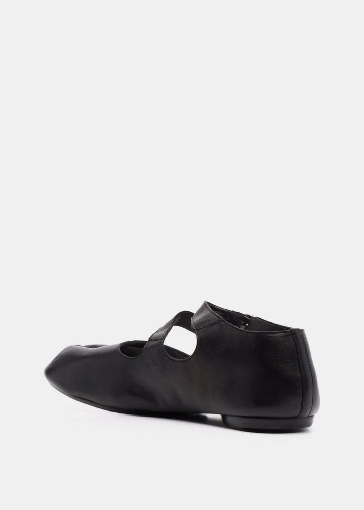 商品MAISON MARGIELA|Maison Margiela Black Tabi Ballerina Double-Strap Flats,价格¥5038,第3张图片详细描述