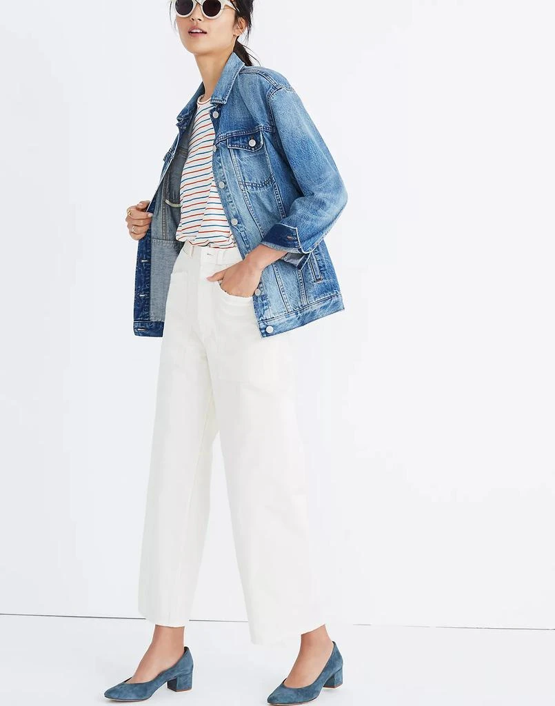 商品Madewell|The Oversized Jean Jacket in Capstone Wash,价格¥594,第2张图片详细描述