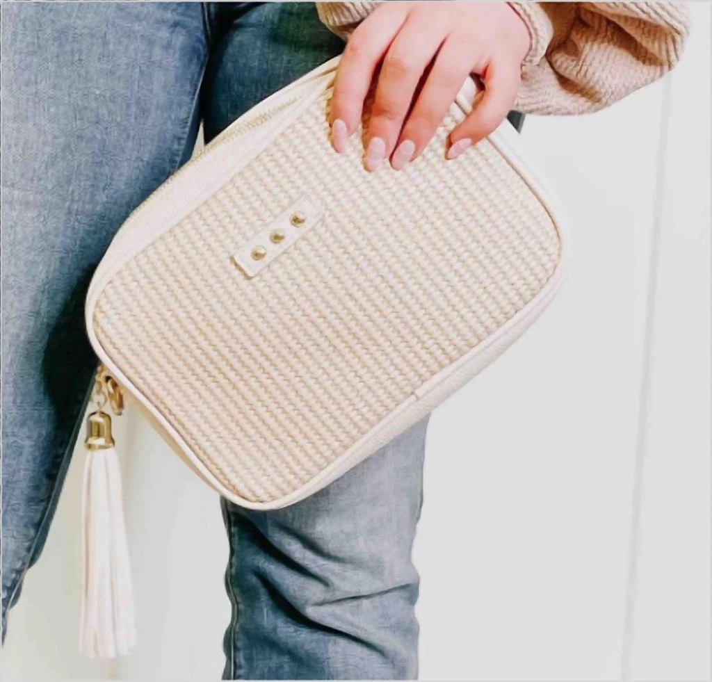 商品Pretty Simple|Pretty Simple - Silvia Straw Camera Bag,价格¥274,第2张图片详细描述