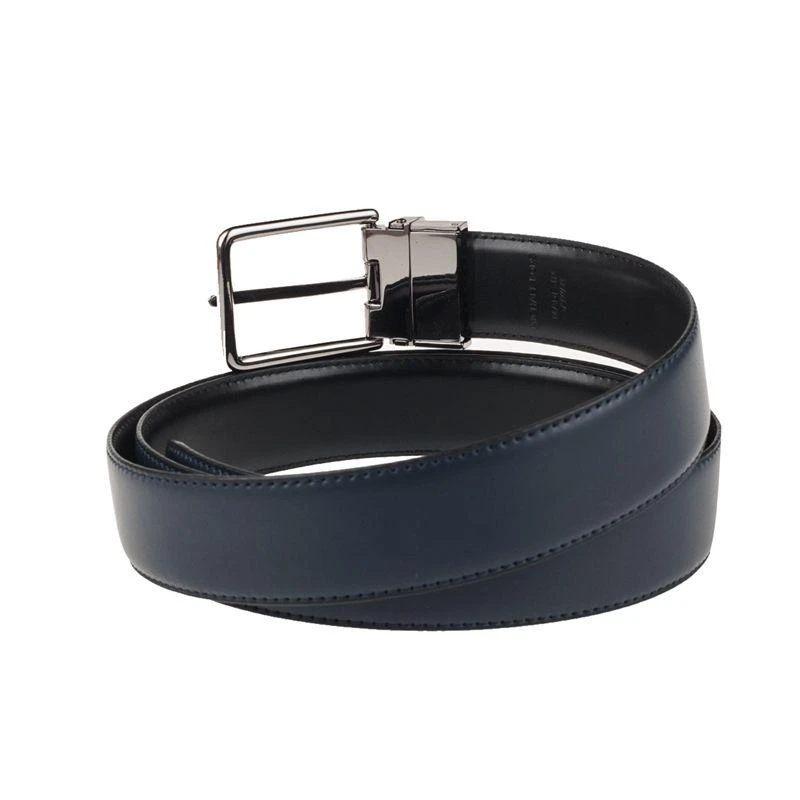 商品Michael Kors|Michael Kors 奥莱男士牛皮革针扣腰带36T8LBLY9L NAVBL,价格¥645,第4张图片详细描述