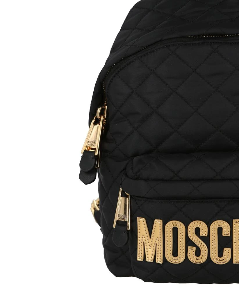 商品Moschino|Quilted Logo Backpack,价格¥2704,第3张图片详细描述