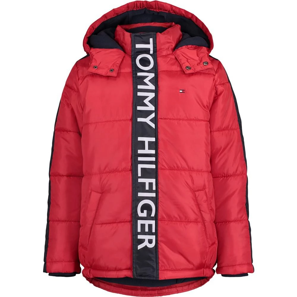 商品Tommy Hilfiger|Little Boys Graphic Long Sleeves Puffer Jacket,价格¥224,第1张图片