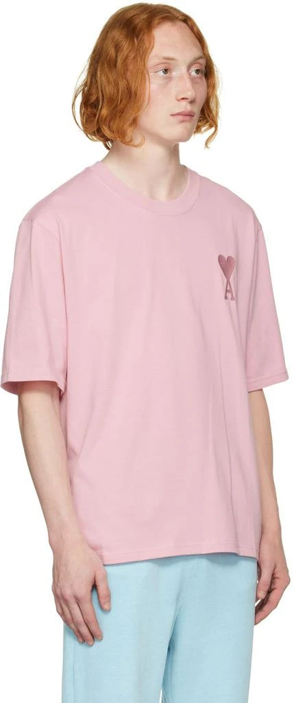 商品AMI|Pink Ami De Cœur T-Shirt,价格¥406,第2张图片详细描述