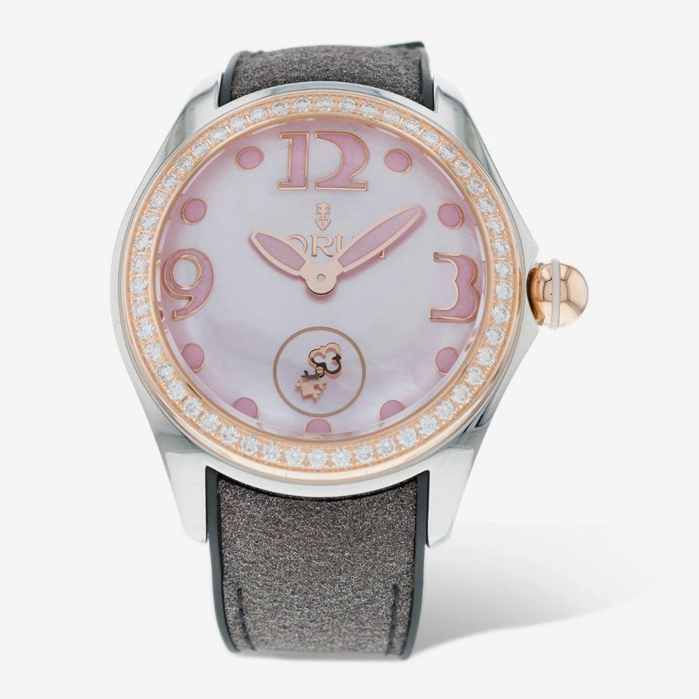 商品Corum|Corum Bubble Stainless Steel/18K Rose Gold 42mm Diamond Automatic Unisex Watch L295/04494,价格¥36200,第1张图片