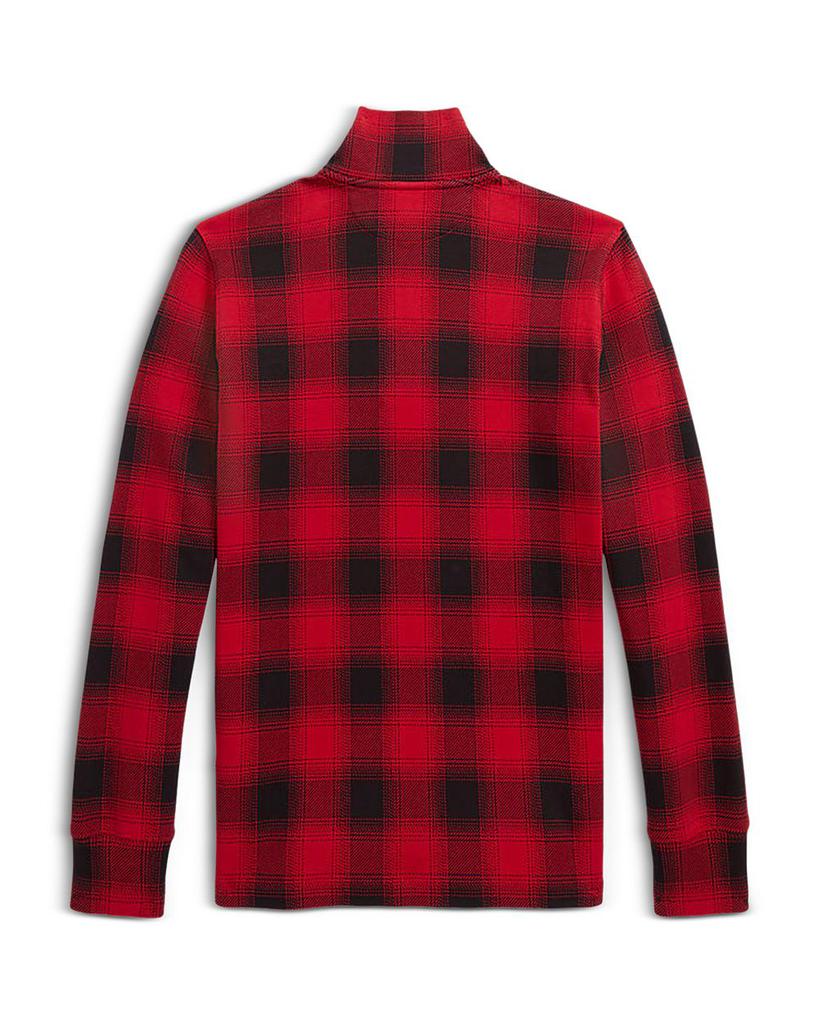 Boys' Checked Cotton Interlock Pullover - Little Kid, Big Kid商品第2张图片规格展示