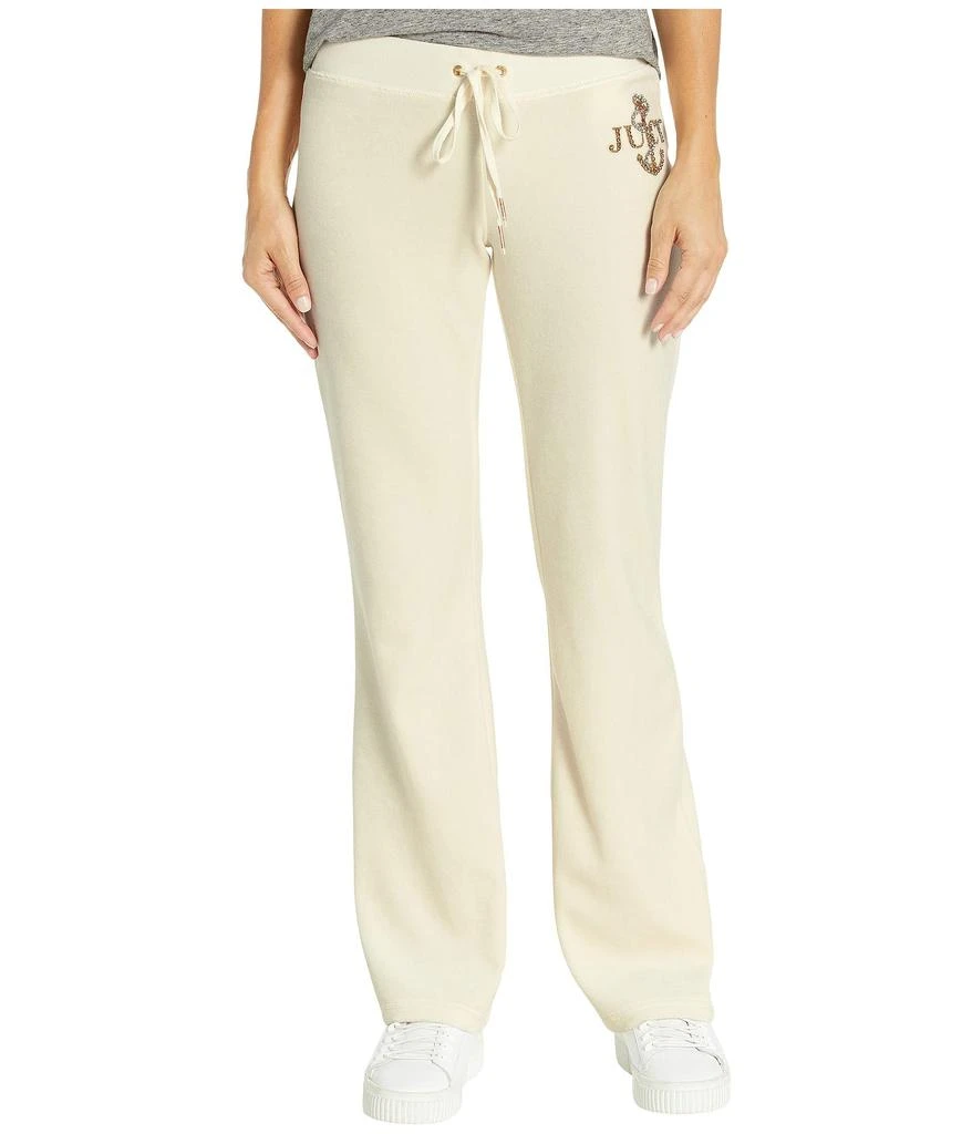 商品Juicy Couture|Juicy Anchor Velour Del Rey Pants,价格¥211,第1张图片