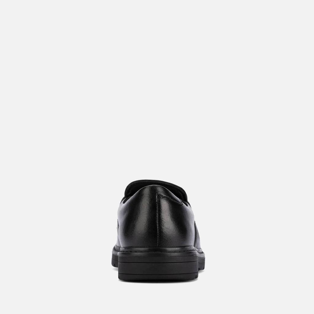 Clarks Youth Loxham Craft School Shoes - Black Leather商品第6张图片规格展示