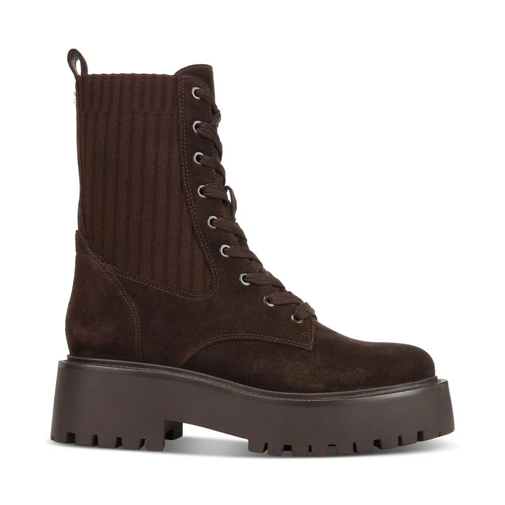 商品Sam Edelman|Women's Evina Lace-Up Knit Combat Boots,价格¥538,第2张图片详细描述