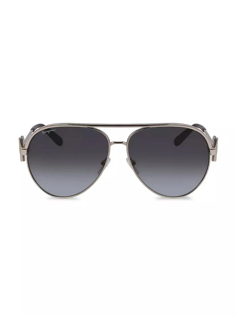 商品Salvatore Ferragamo|Gancini 60MM Pilot Sunglasses,价格¥2537,第1张图片