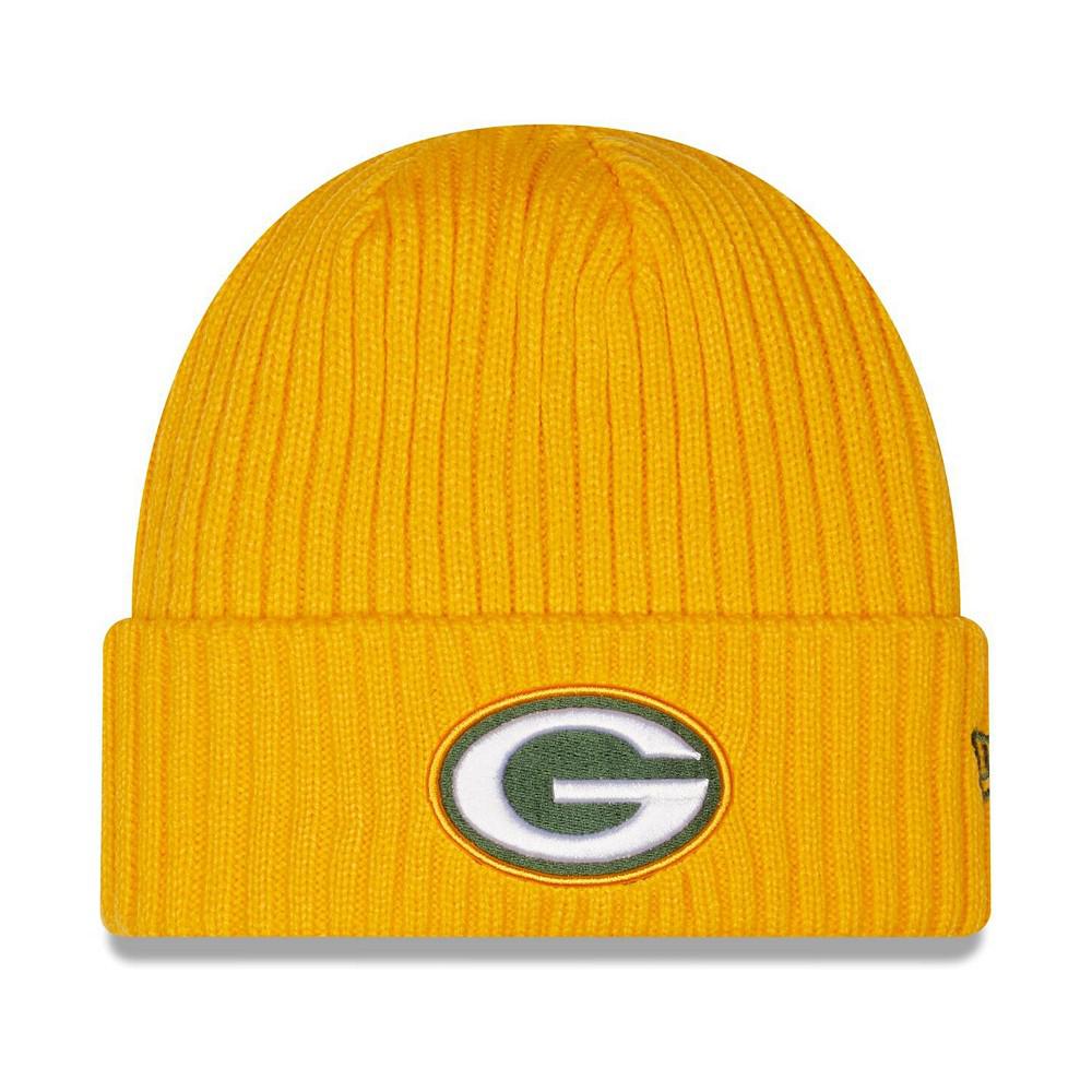 Men's Gold Green Bay Packers Core Classic Cuffed Knit Hat商品第1张图片规格展示